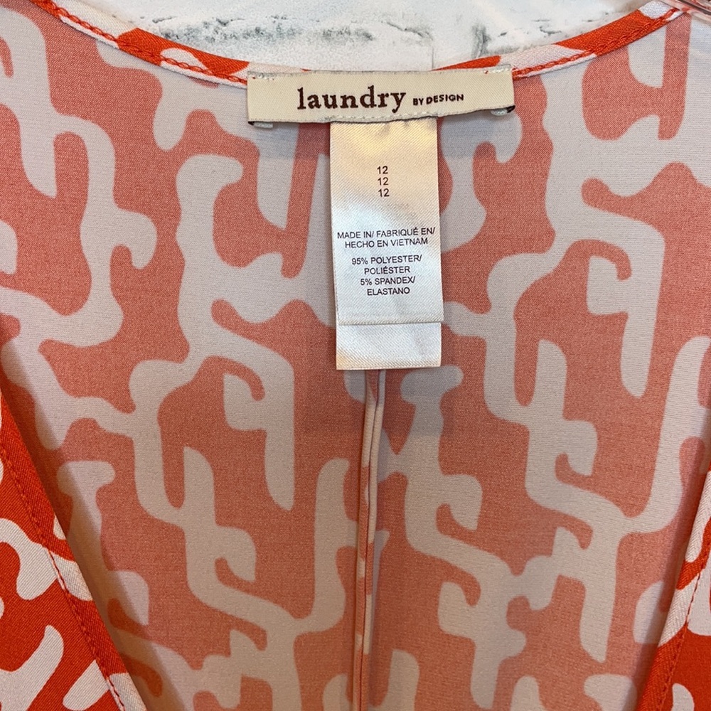 LAUNDRY By Design Faux Wrap Dress 12 - Picture 6 of 8
